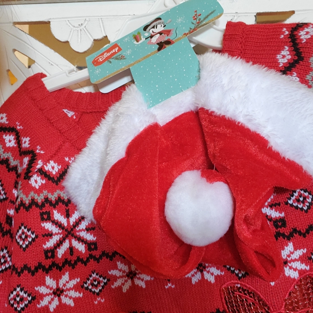 2pc set Christmas sweater + hat - Picture 2 of 7